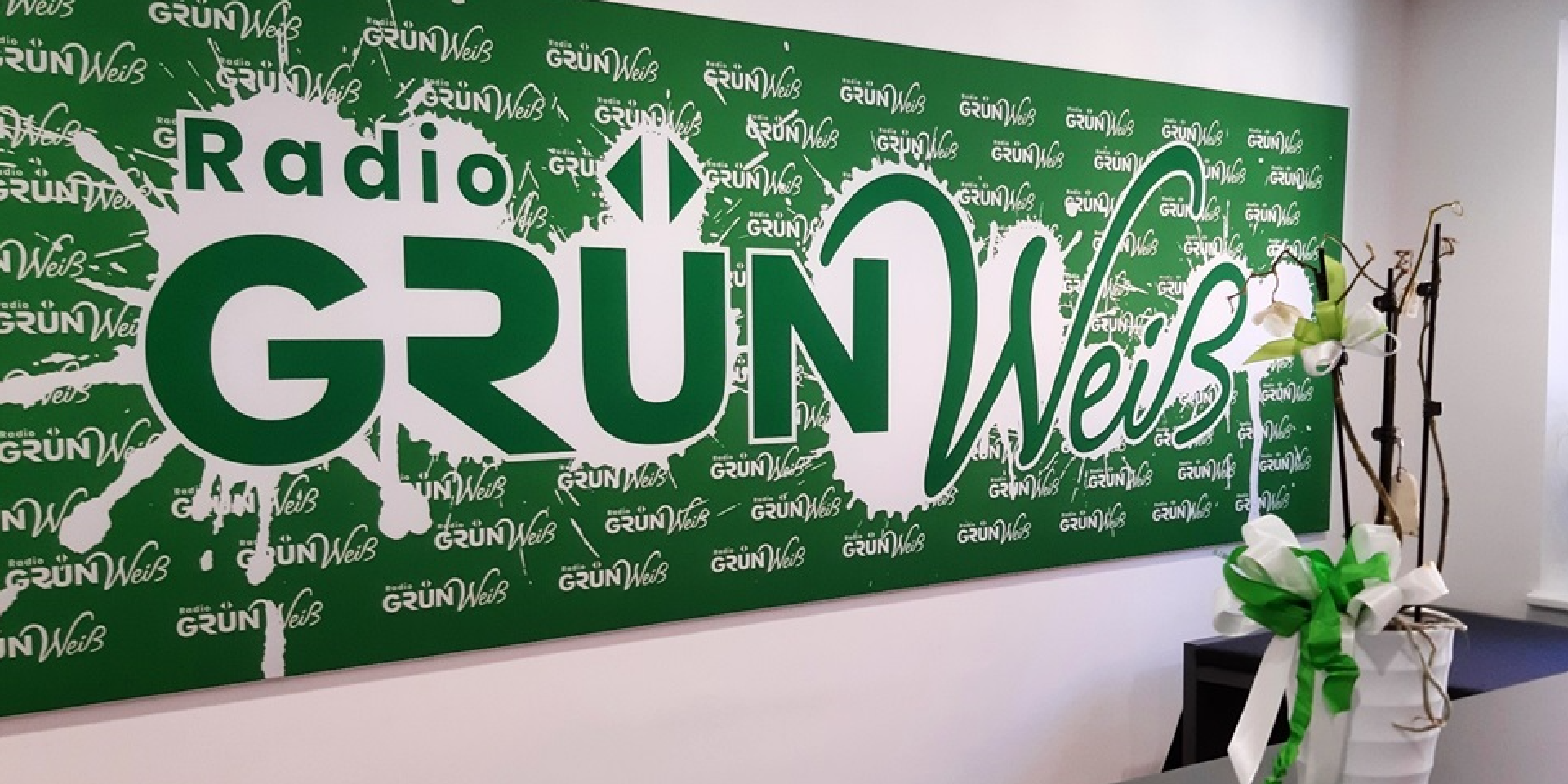 Radio Grün Weiß Banner