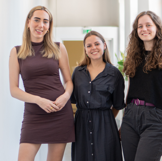 Chiara Brammer, Katharina Kozel und Anna Sramek