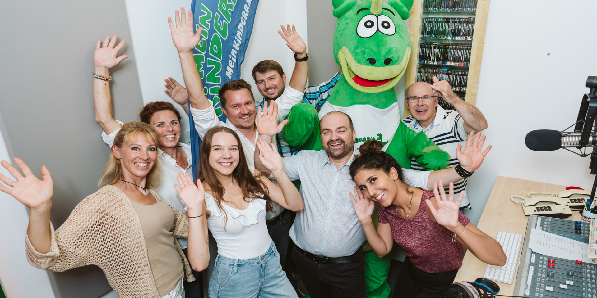 Mein Kinderradio / Team im Studio