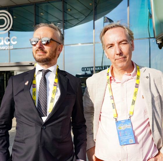 Böhmermann und Schulz Kommentatoren FM4Eurovision Song Contest 2024