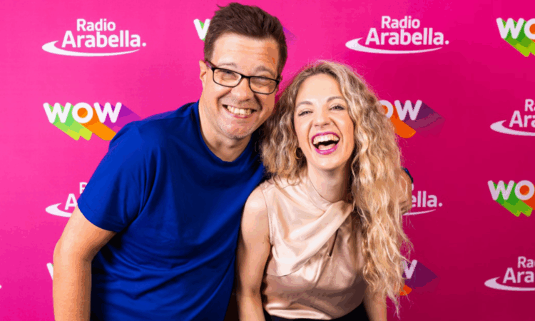 Kunde_Medien_Radio_Radio Arabella_Moderatoren_Christian Trinkl_Hanna Reissner_credits_radio arabella_2025 Radio Arabella Moderatoren Christian Trinkl & Hanna Reissner
