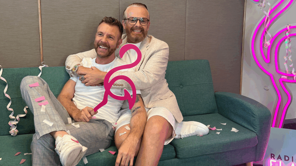 Kunde_Medien_Radio_Radio Flamingo_Moderator Chris Bertl mit Ross Antony_2025 Radio Flamingo Moderator Chris Bertl mit Ross Antony