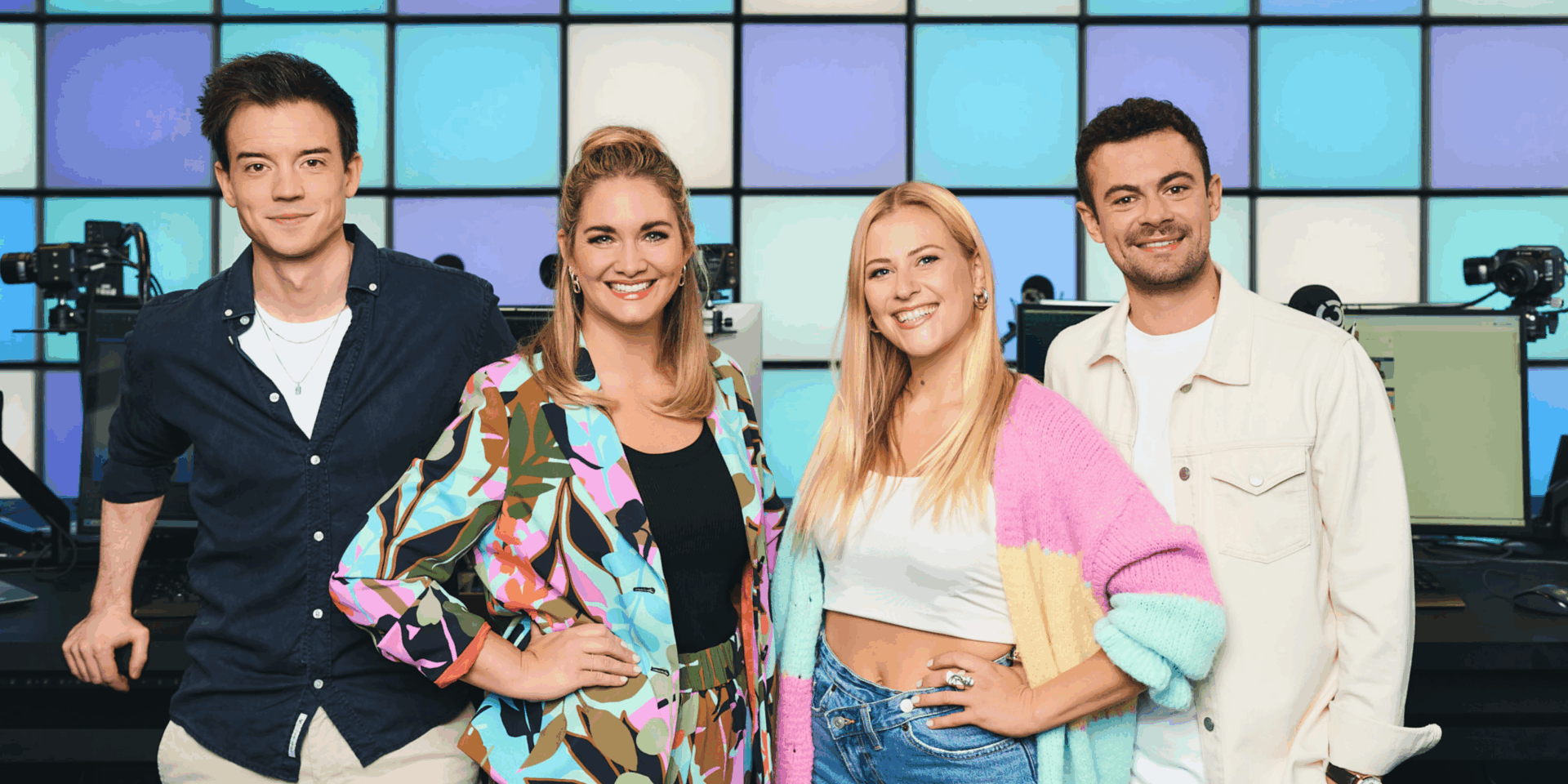 Neues Ö3-Wecker-Team im Studio © Hitradio Ö3/Roman Pfeiffer