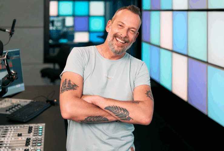Moderator Robert Kratky im Ö3-Studio.