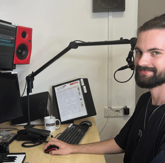 Praktikant Lukas Stolz / Studio A