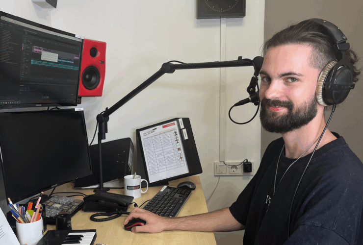 Praktikant Lukas Stolz / Studio A