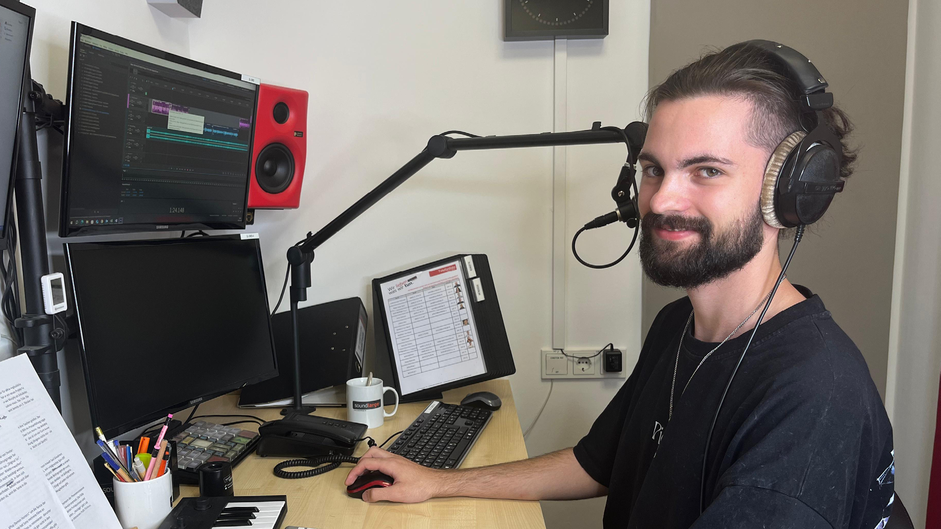 Praktikant Lukas Stolz / Studio A