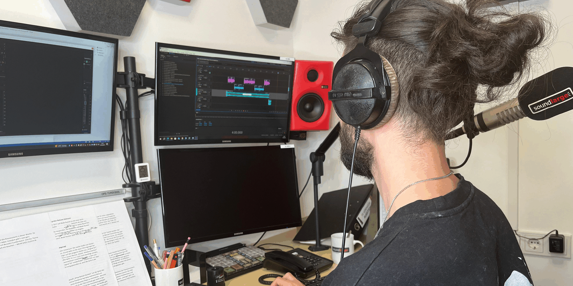 Praktikant Lukas Stolz / Studio A