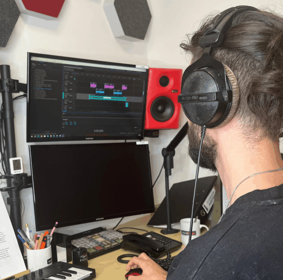 Praktikant Lukas Stolz / Studio A